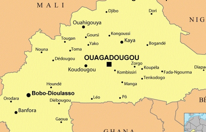 Carte Du Burkina Faso